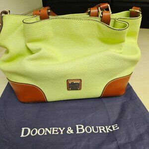DOONEY & BOURKE: Vintage. Pebble Grain. Leather. Brenna. Satchel. Key Chain.